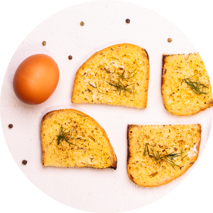 Smażony chleb w jajku